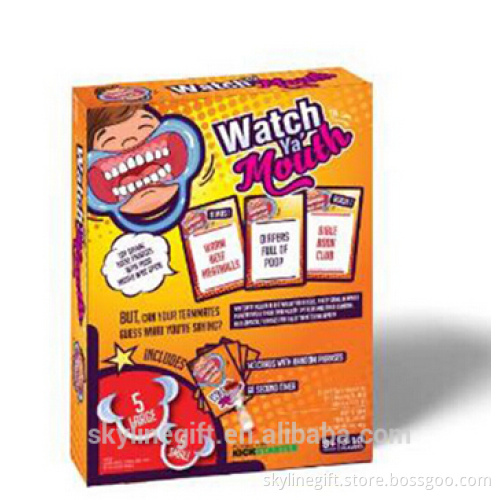 Watch Ya' Mouth Family Edition, Mouth Guard Party Game,Speak Out Game Party Game for hollewen